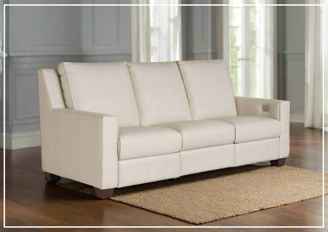 Universal Furniture Tucker Power Reclining Sofa in Fabric/Leather