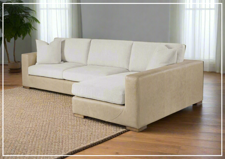 Universal Furniture Shelborne Beige L-Shape Sectional Sofa