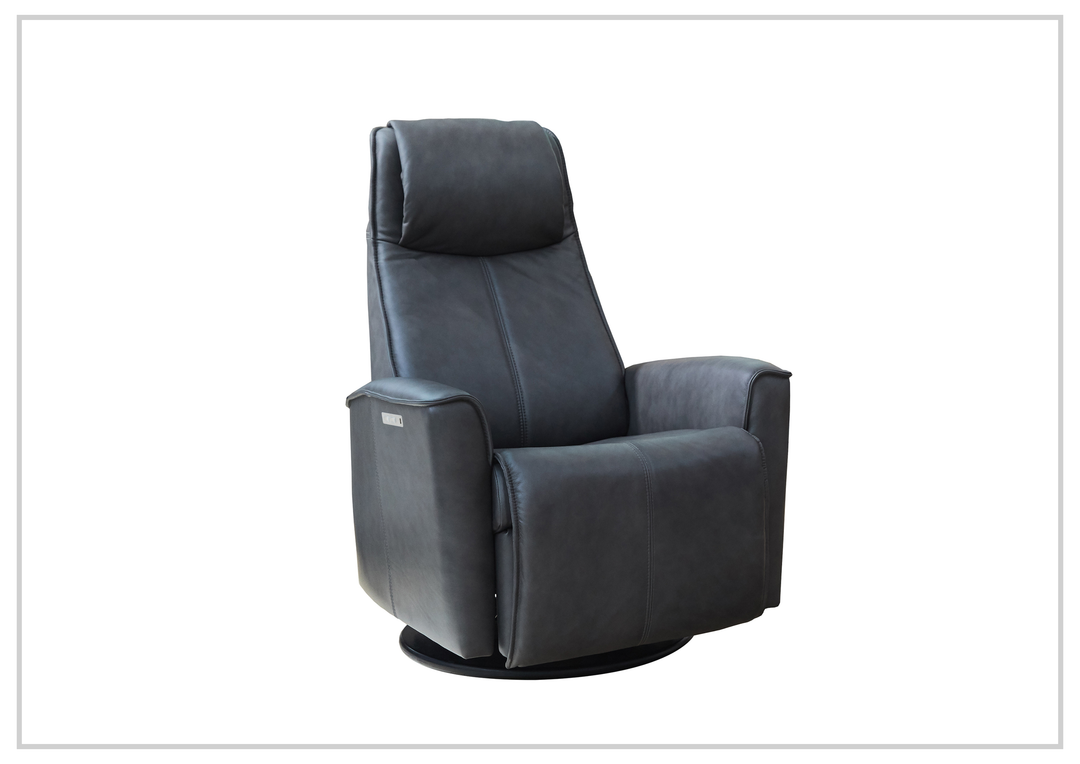 Urban Leather Power Recliner Chair | Swivel Glider Base | Fjords - Jennihome