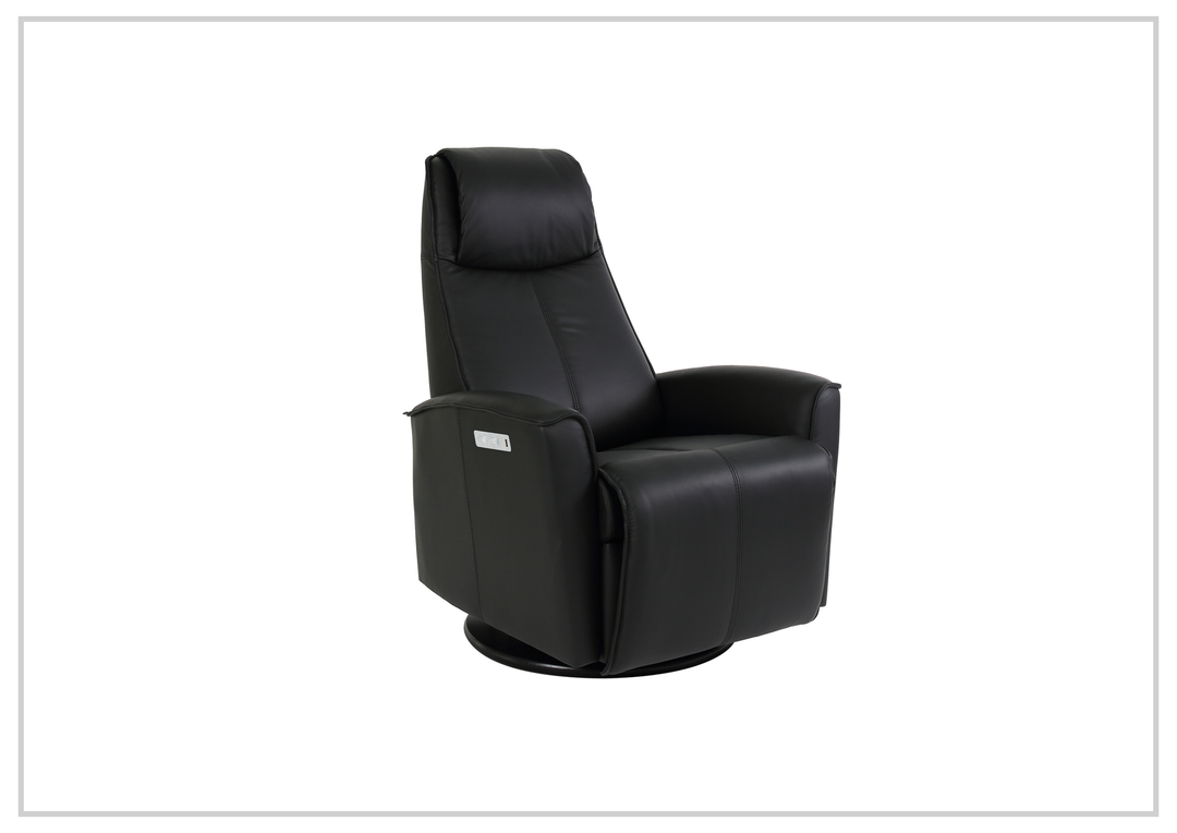 Urban Leather Power Recliner Chair | Swivel Glider Base | Fjords - Jennihome