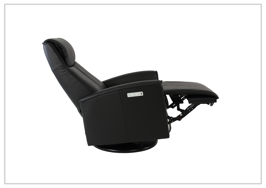 Urban Leather Power Recliner Chair | Swivel Glider Base | Fjords - Jennihome