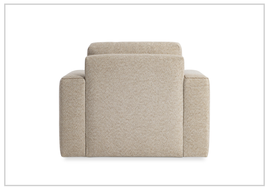 Vaughn Fabric Swivel Chair | Oversized Track Arm | Bernhardt