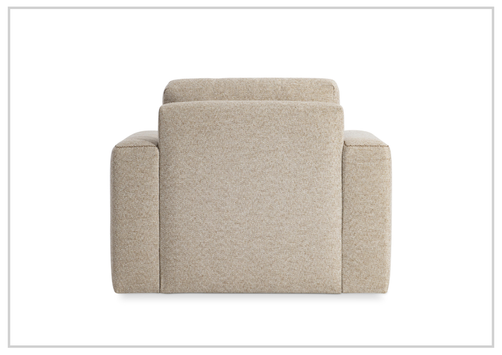 Vaughn Fabric Swivel Chair | Oversized Track Arm | Bernhardt