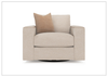 Vaughn Fabric Swivel Chair | Oversized Track Arm | Bernhardt