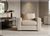 Vaughn Fabric Swivel Chair | Oversized Track Arm | Bernhardt