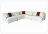 Velessa Modular Sectional Sofa with Straight Arms | Beige Fabric | Klaussner-Jenni Home