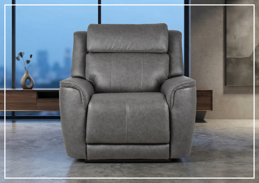 Velisse Fabric Power Recliner Chair| Adjustable Headrest | Klaussner