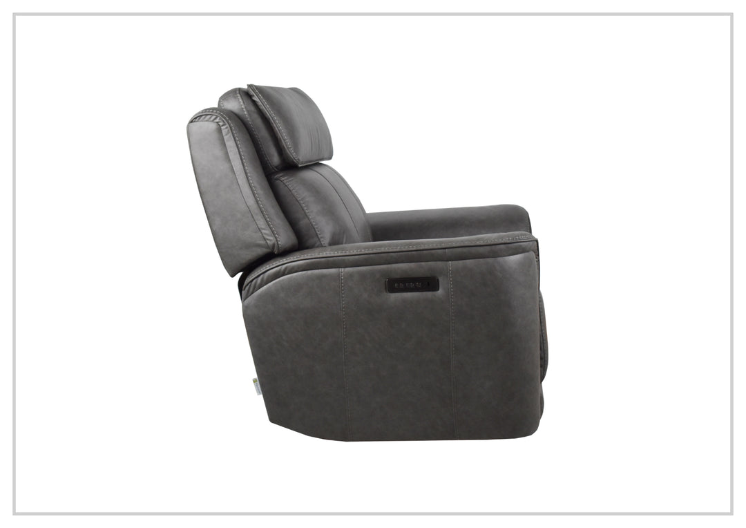 Velisse Fabric Power Reclining Loveseat Sofa | Adjustable Headrest | Built-in Audio System| Klaussner