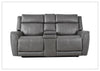 Velisse Fabric Power Reclining Loveseat Sofa | Adjustable Headrest | Built-in Audio System| Klaussner