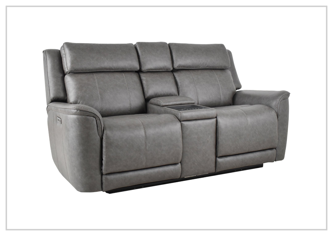 Velisse Fabric Power Reclining Loveseat Sofa | Adjustable Headrest | Built-in Audio System| Klaussner