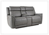 Velisse Fabric Power Reclining Loveseat Sofa | Adjustable Headrest | Built-in Audio System| Klaussner
