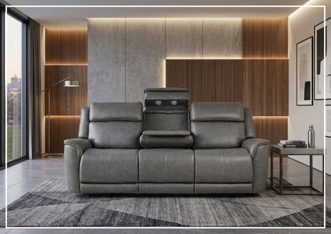 Velisse Fabric Power Reclining Sofa | Adjustable Headrest | Klaussner-Jennihome
