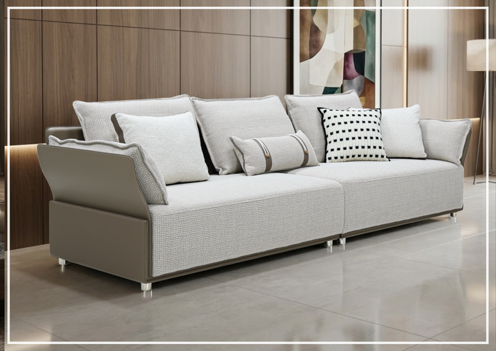 Velluto 4-Seater Sofa | Grey | Klaussner