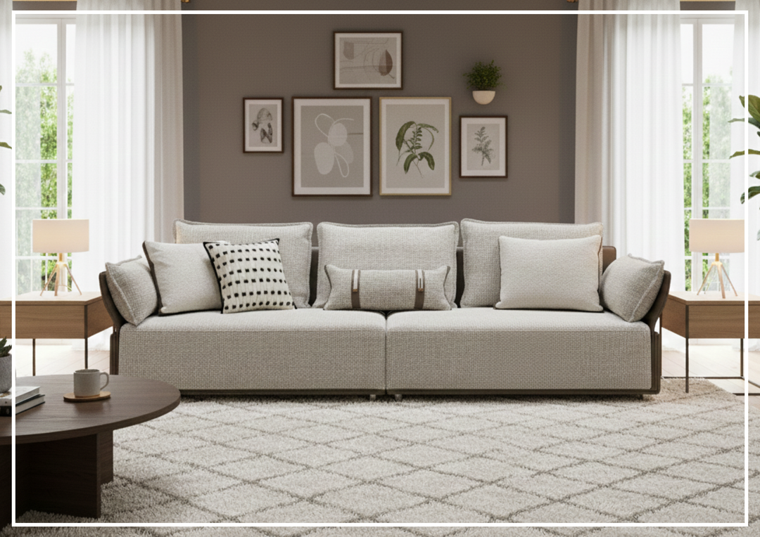 Velluto 4-Seater Sofa | Beige | KlaussnerJennihome