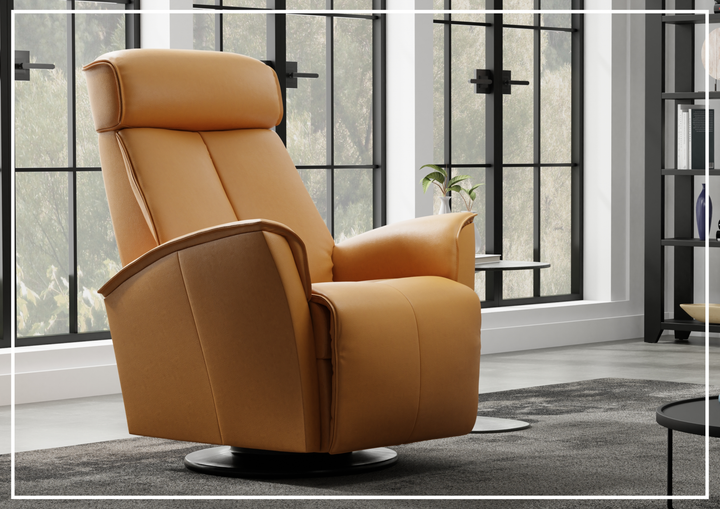 Fjords Venice Power Swing Relaxer Chair in Leather (Small/Large)