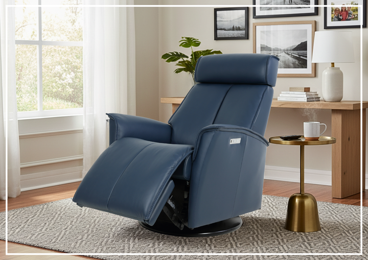 Fjords Venice Power Swing Relaxer Chair in Leather (Small/Large)