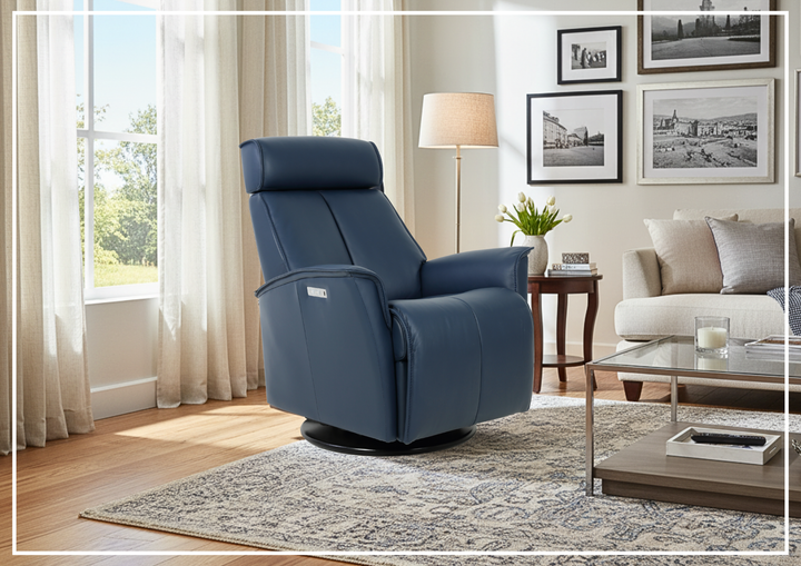 Fjords Venice Power Swing Relaxer Chair in Leather (Small/Large)