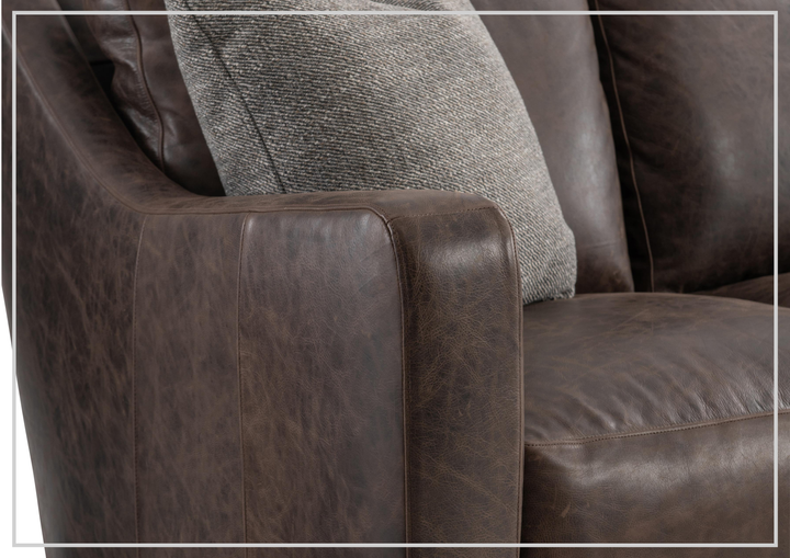 Ventura Leather Sofa | Curved Track Arms | Bernhardt-Jennihome