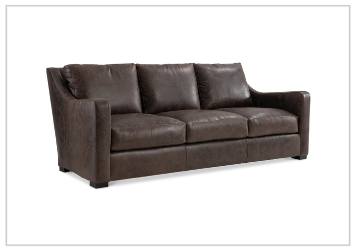 Ventura Leather Sofa | Curved Track Arms | Bernhardt-Jennihome