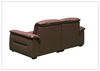 Vionetta Leather Loveseat | Dark Brown | S-Spring Seats | Klaussner