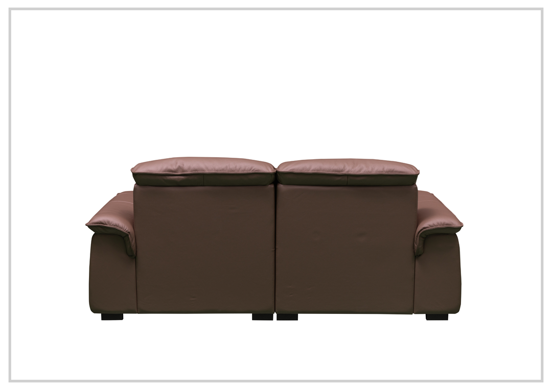 Vionetta Leather Loveseat | Dark Brown | S-Spring Seats | Klaussner