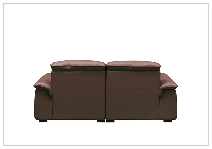 Vionetta Leather Loveseat | Dark Brown | S-Spring Seats | Klaussner