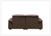 Vionetta Leather Loveseat | Dark Brown | S-Spring Seats | Klaussner