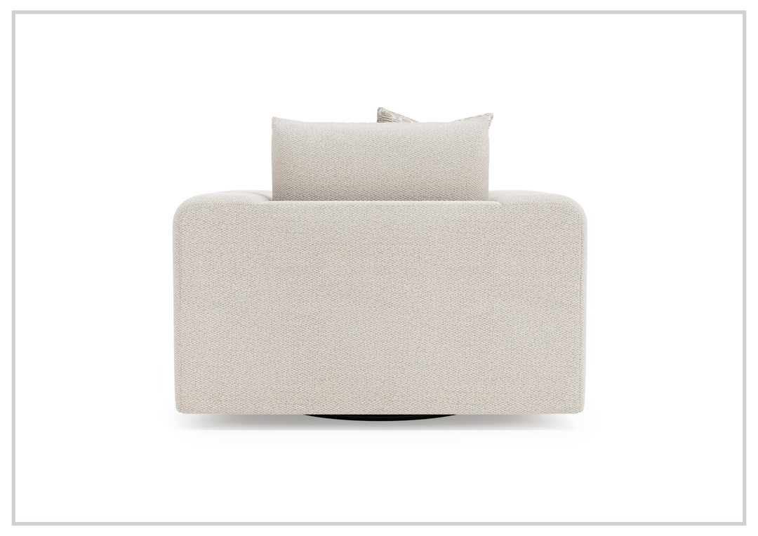 Vista Fabric Swivel Chair | Oversized Track Arms | 360° Swivel | Bernhardt