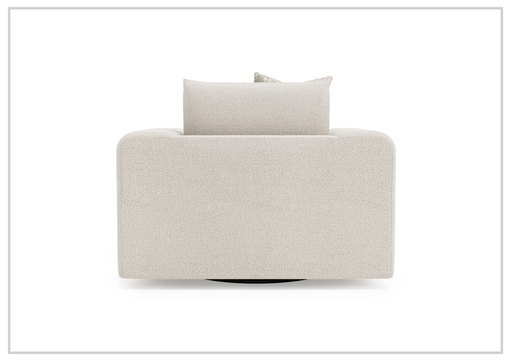 Vista Fabric Swivel Chair | Oversized Track Arms | 360° Swivel | Bernhardt