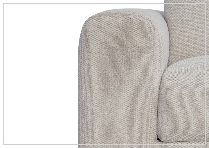Vista Fabric Swivel Chair | Oversized Track Arms | 360° Swivel | Bernhardt