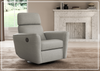 Luonto Welted Fabric Recliner Chair with Adjustable Headrest-Jennihome