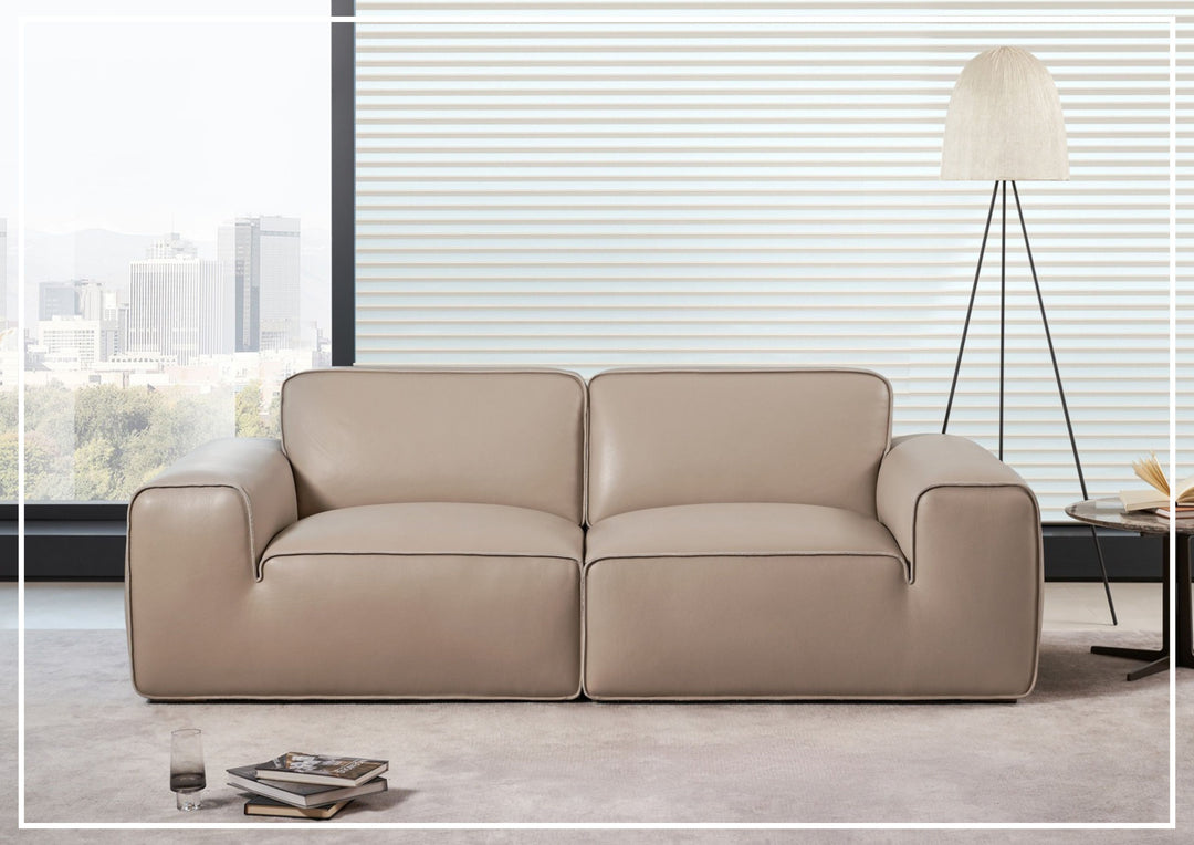 Westaro Contemporary Leather Sofa | Deep Seating | Gio Italia-Jennihome