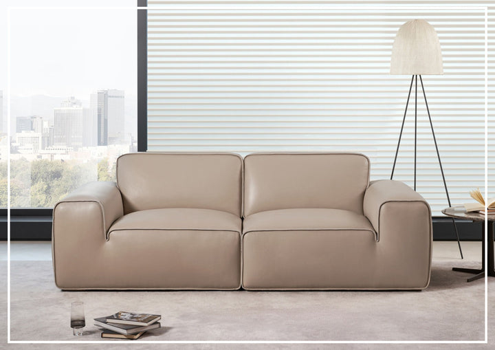 Westaro Contemporary Leather Sofa | Deep Seating | Gio Italia-Jennihome