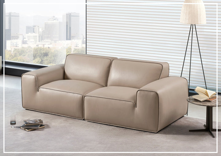 Westaro Contemporary Leather Sofa | Deep Seating | Gio Italia-Jennihome