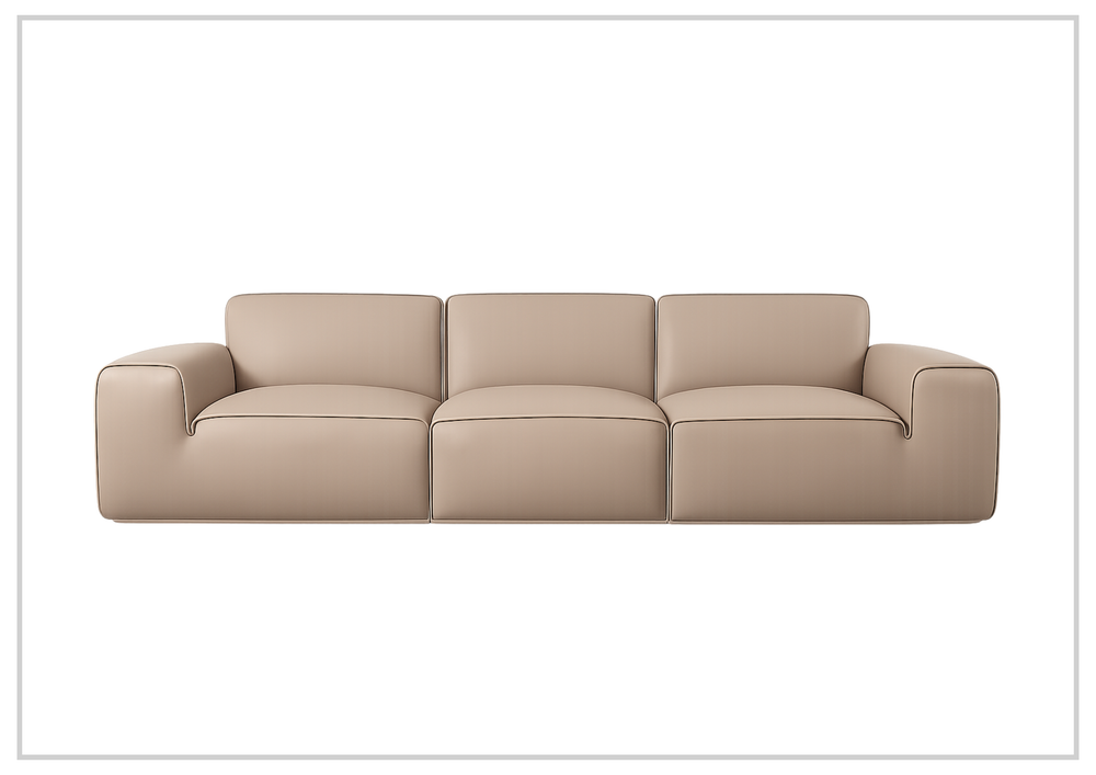 Westaro Contemporary Leather Sofa | Oversized Deep Seating | Gio Italia - Jenni Home