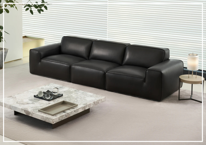 Westaro Oversized Leather Sofa | Deep Seating | Gio Italia-Jennihome