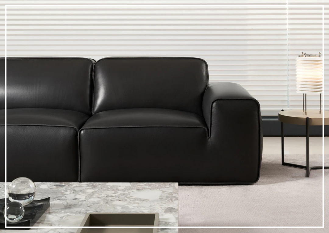Westaro Oversized Leather Sofa | Deep Seating | Gio Italia-Jennihome