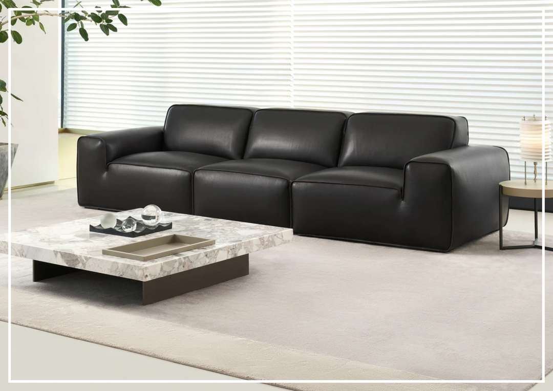 Westaro Oversized Leather Sofa | Deep Seating | Gio Italia-Jennihome