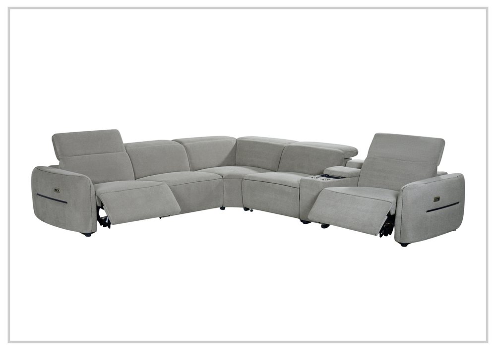 Zenith Power Reclining Sectional | Power Footrest & Headrest | Klaussner-Jennihome