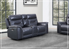 Gio Italia Baldwin Power Reclining Leather Loveseat With Console