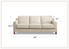 Hydeline Bella 3-Seater Stationary Leather Sofa with Track Arms-Jennihome