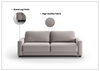 Luonto Belton Fabric King Sofa Sleeper with Level Function