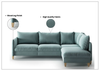 Luonto Flipper L-shaped Fabric Sectional Sofa with Storage (RHF Chaise)-Jennihome