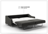 Luonto Ethos Fabric King Sleeper Sofa with Nest Mechanism-Jennihome