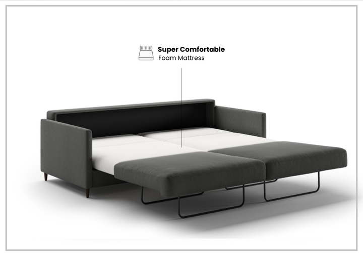 Luonto Elfin King Sleeper Sofa with Chrome or Wood Legs-Jennihome