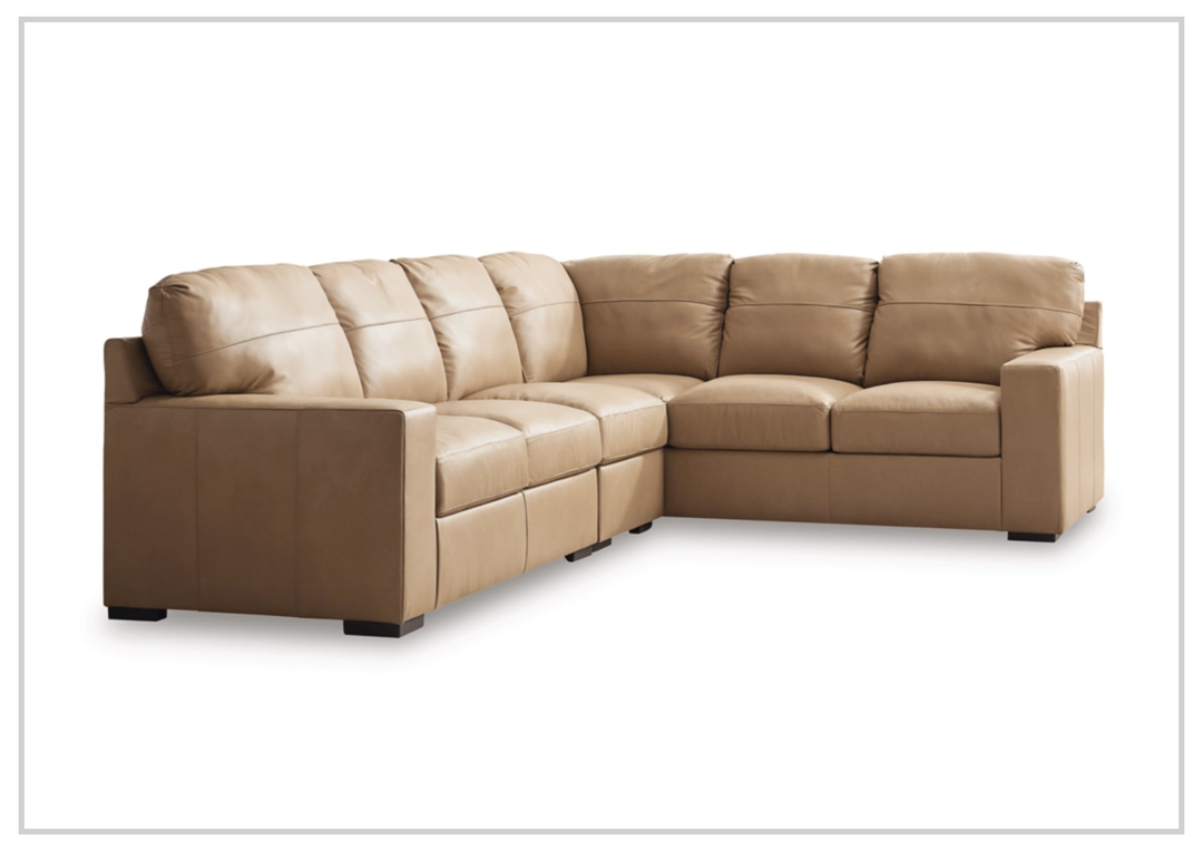 Gio Italia Brandon Leather Sectional in Toffee-Jennihome