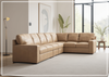Gio Italia Brandon Leather Sectional in Toffee-Jennihome