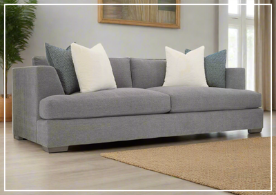 Bernhardt Giselle Fabric Sofa in Gray