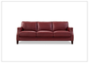 Hydeline Camano Leather Sofa With Nail-Head Finish