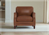 Hydeline Camano Leather Chair With Nail-Head Finish
